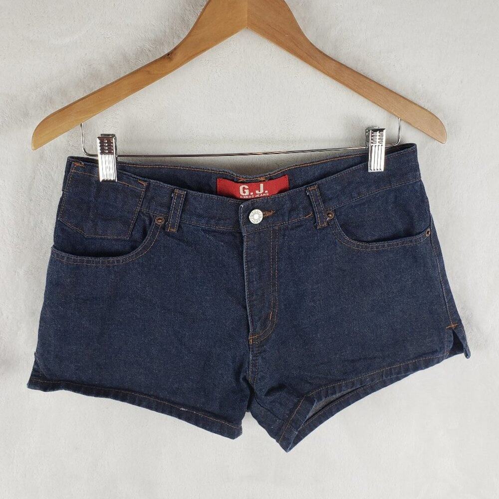 Guess Denim Shorts Women 29 Vintage Dark Wash Mid Rise 5 Pocket Y3262920